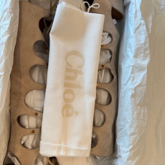 Chloe Gladiator Suede Sandal - Picture 6 of 12